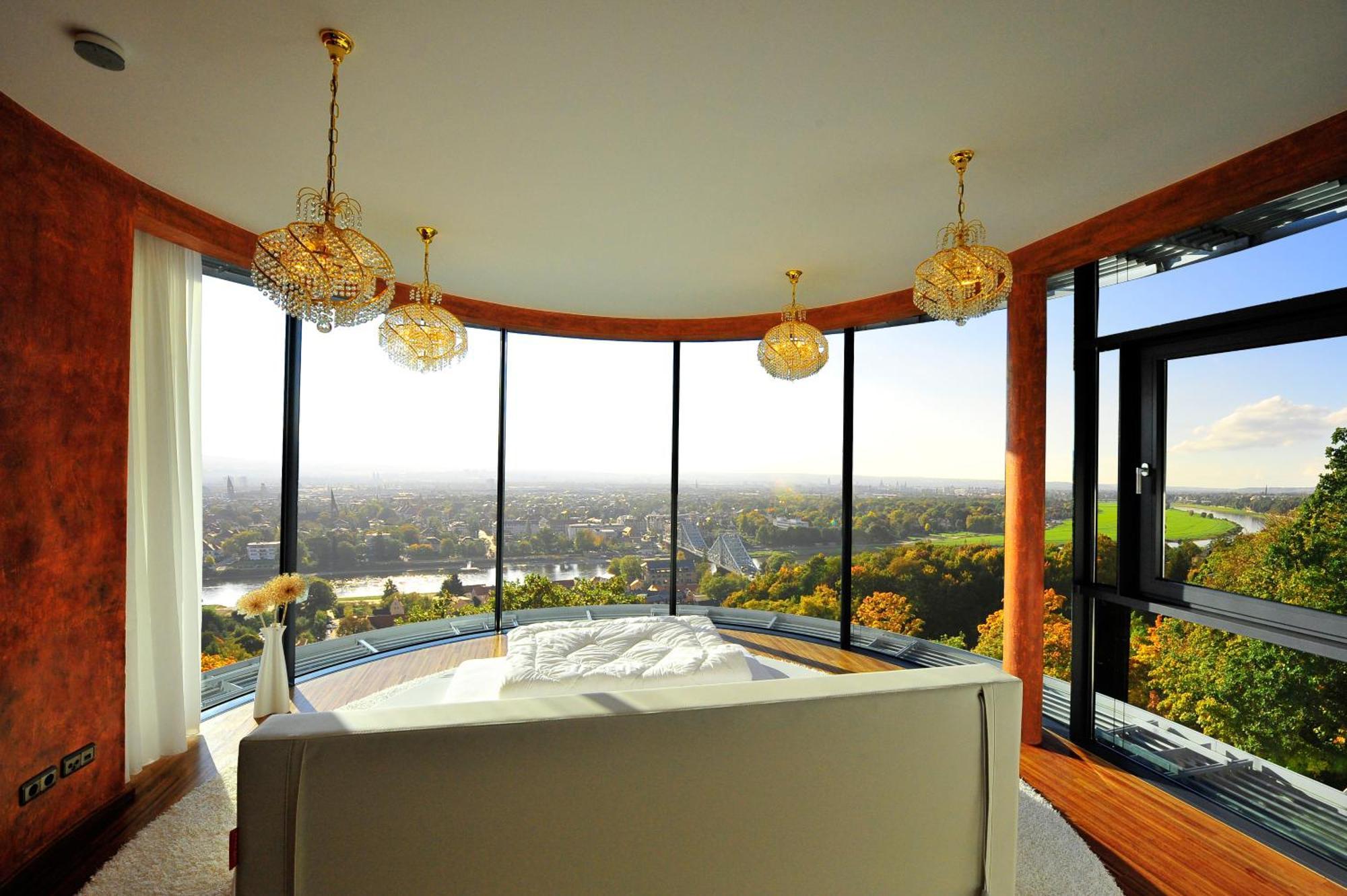 Villa Via Lapis - Panoramablick Ueber Dresden - Garten - Pool - Sauna - Luxus 客房 照片