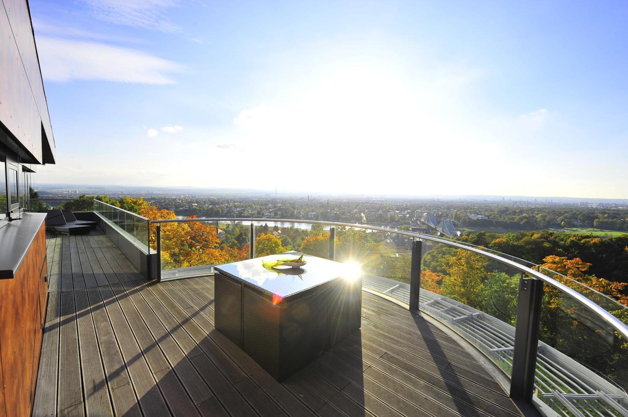Villa Via Lapis - Panoramablick Ueber Dresden - Garten - Pool - Sauna - Luxus 客房 照片